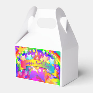 Happy Birthday Paper Favour BoxRainbow HAMbyWG Favor Box