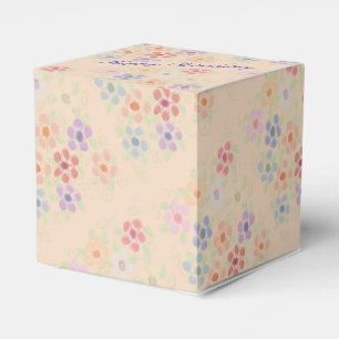 Happy Birthday Paper Flowered Party Favour Favor Box