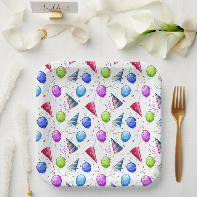 Happy Birthday  Paper Plate (Wedding)