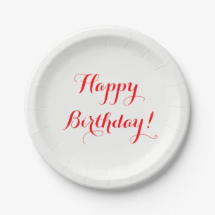 Happy Birthday Paper Plates