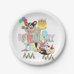 Happy Birthday Paper Plates Possum Cake