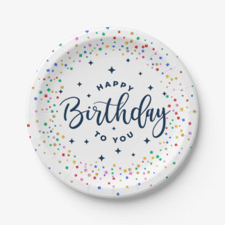Happy Birthday Papper Plate