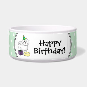 Happy Birthday Party Bichon Frise Dog - Cute