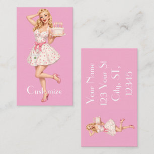 Happy Birthday Party Girl Thunder_Cove  Business Card