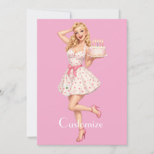 Happy Birthday Party Girl Thunder_Cove  Invitation