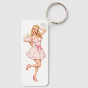Happy Birthday Party Girl Thunder_Cove Keychain