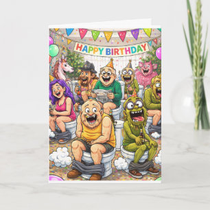 Happy Birthday Party Gone Wrong Card