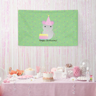 Happy Birthday Party Mouse Banner
