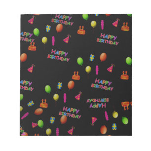 Happy Birthday Party Personalize Destiny Destiny'S Notepad