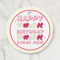 Happy Birthday Party Pink Circus Animal Crackers