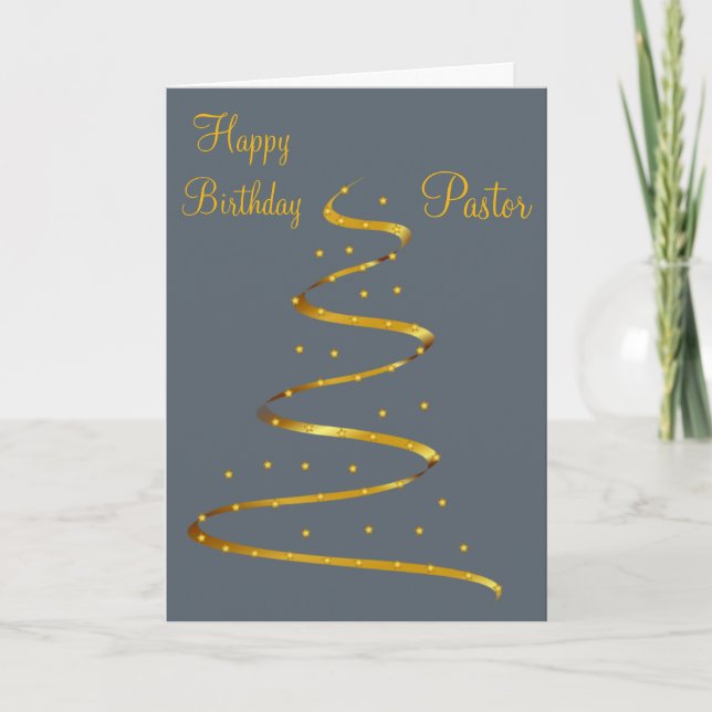 Happy Birthday Pastor Card (Front)