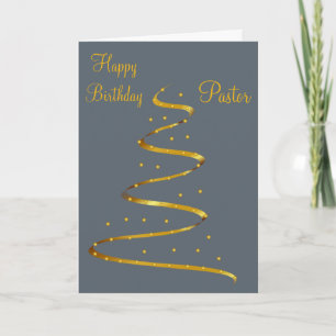 Happy Birthday Pastor Card