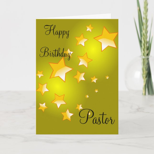 Happy Birthday Pastor Card (Front)