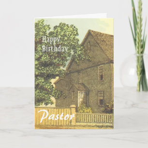 Happy  Birthday  Pastor Card