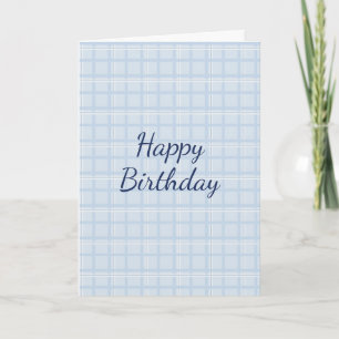 Happy Birthday Personalizable   Modern Minimalist  Card