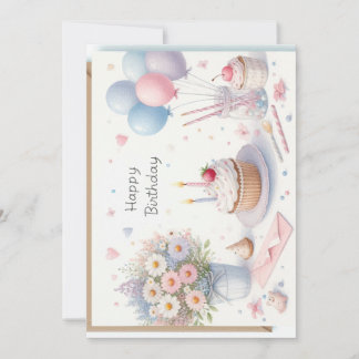 Happy Birthday Personalize Custom card