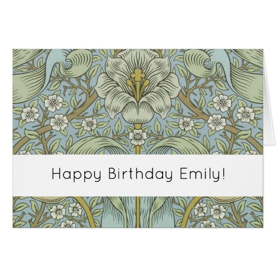 Happy Birthday Personalize Morris Custom Card