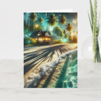 Happy Birthday Personalized Beach House Themed