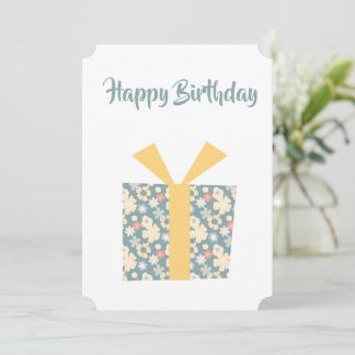 Happy Birthday personalized card