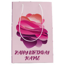 Happy birthday personalized gift bag