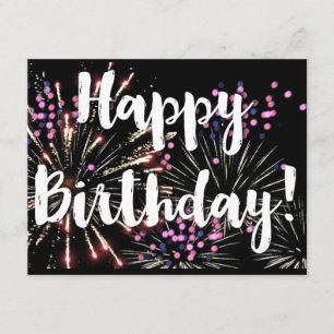 Happy birthday Personalized hand written note Card