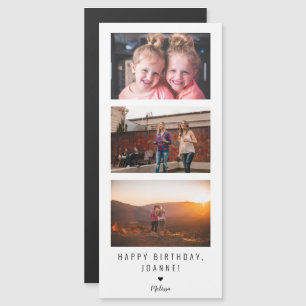 "Happy birthday" Personalized Photo Strip Message