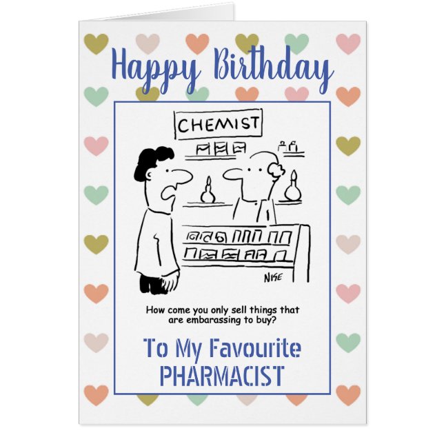 Happy Birthday Pharmacist (Devant)