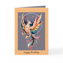 Happy birthday phoenix rising customizable text