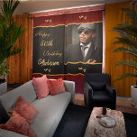 Happy Birthday Photo Modern Gold Black Custom  Blackout Curtains<br><div class="desc">Happy Birthday Photo Modern Gold Black Custom Blackout Curtains is great to give to that special person in your life. Celebrate the moment by giving them a modern elegant keepsake for their Birthday that they will always remember. Personalize the curtains with your information and photo to give to your family,...</div>