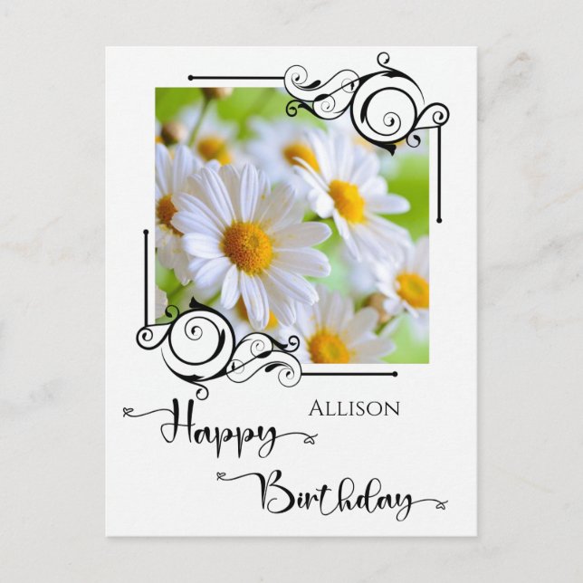 Happy Birthday Photo Postcard (Front)