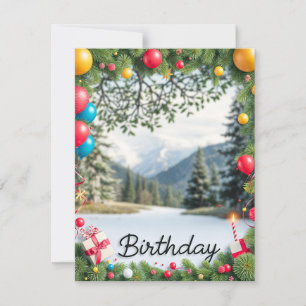 Happy Birthday Picture Frame Card Design