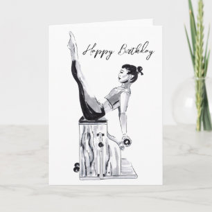 Happy Birthday Pilates Card Chair