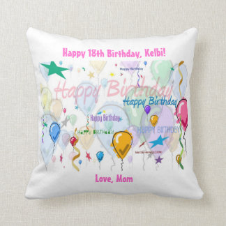 Happy Birthday Pillow (Personalize)