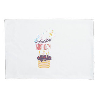 Happy birthday pillowcase