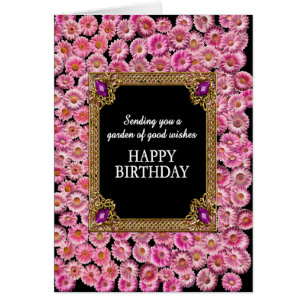 Happy Birthday Pink Daisies