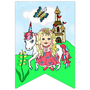 Happy Birthday Pink Princess Banner