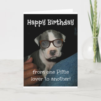 Happy Birthday Pittie Card