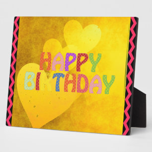 Happy Birthday Plaque