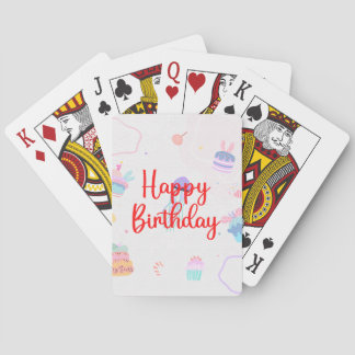 Happy Birthday Playing Cards