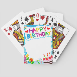 Happy Birthday  Playing Cards