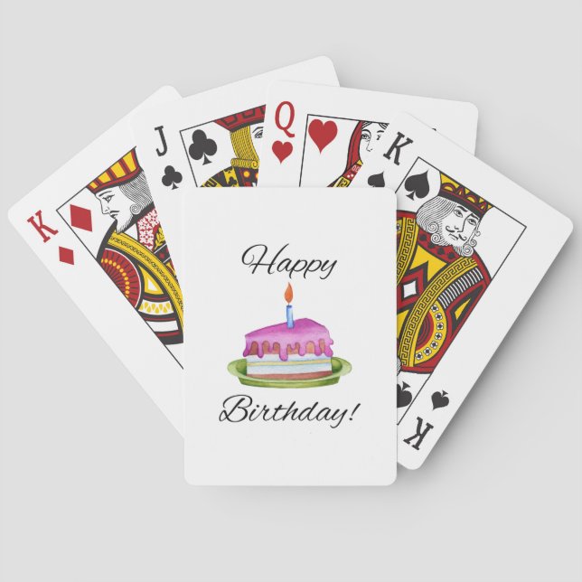 Happy Birthday! Playing Cards (Back)