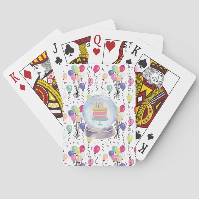 Happy Birthday Playing Cards (Back)