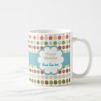 Happy Birthday (poka dots) Coffee Mug