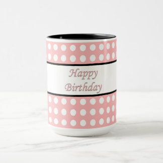 Happy Birthday Polka Dot Mug