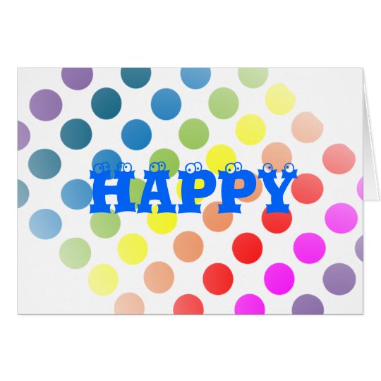 Happy Birthday Polka Dots Card