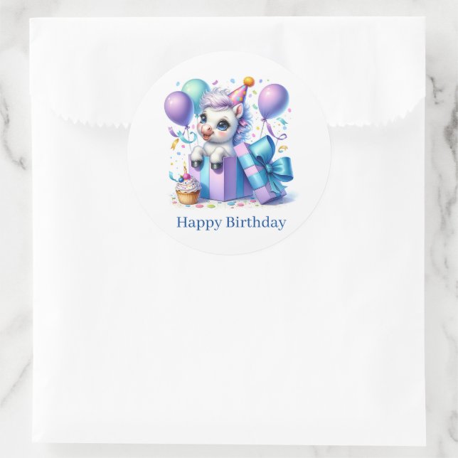 Happy Birthday Pony Stickers (Bag)