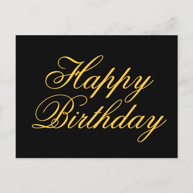 Happy Birthday Postcard (Front)
