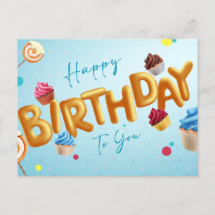 Happy Birthday Postcard