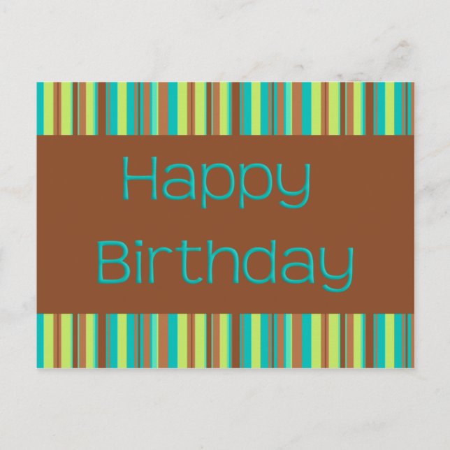 Happy Birthday Postcard (Front)
