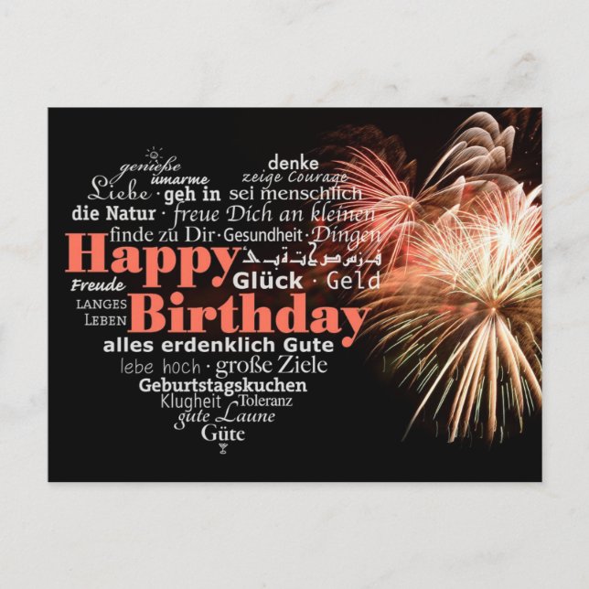Happy birthday! postcard (Front)